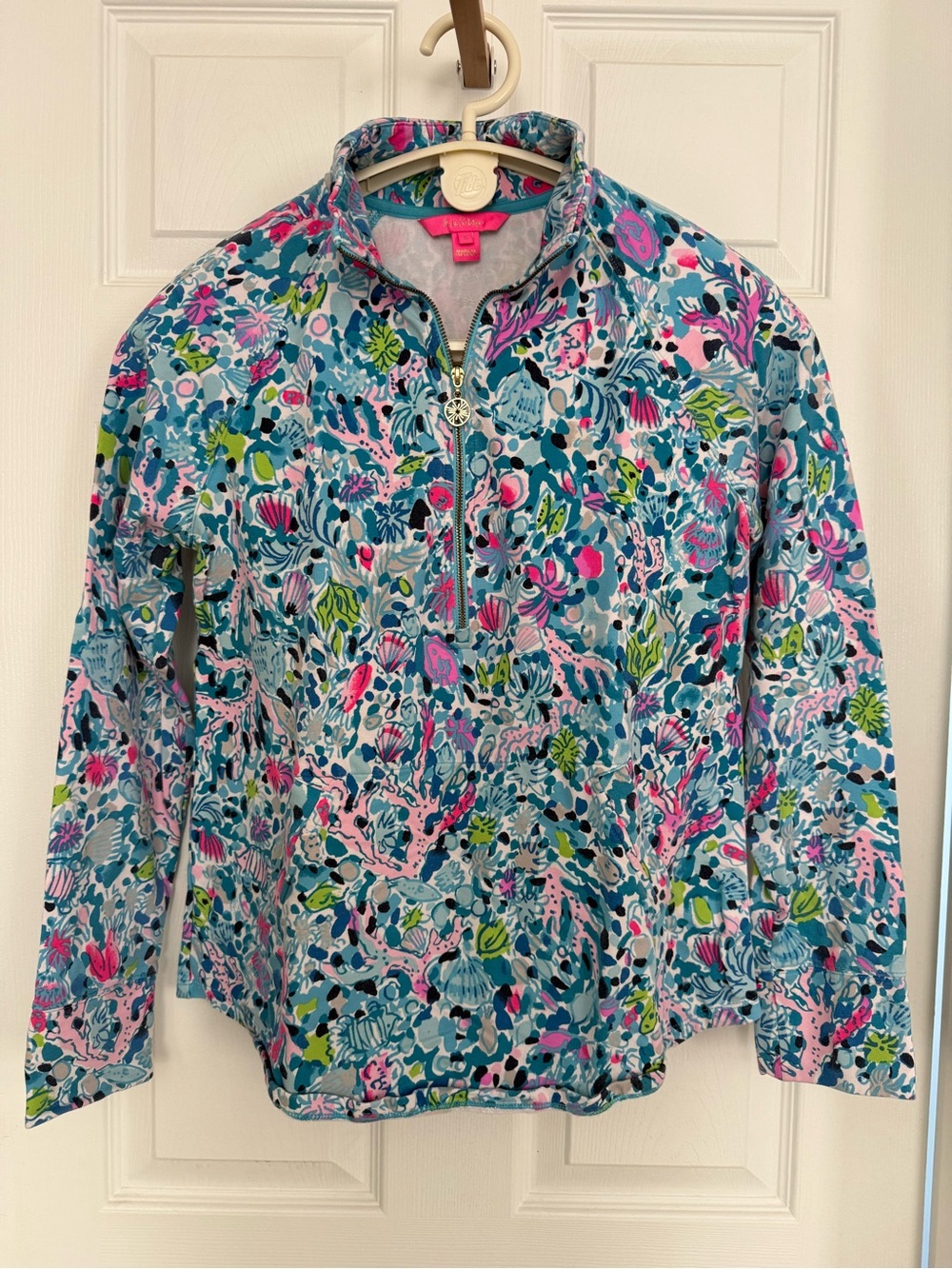 Lilly Pulitzer Luxletic Half Zip Pullover - Seaing Things UPF 50+